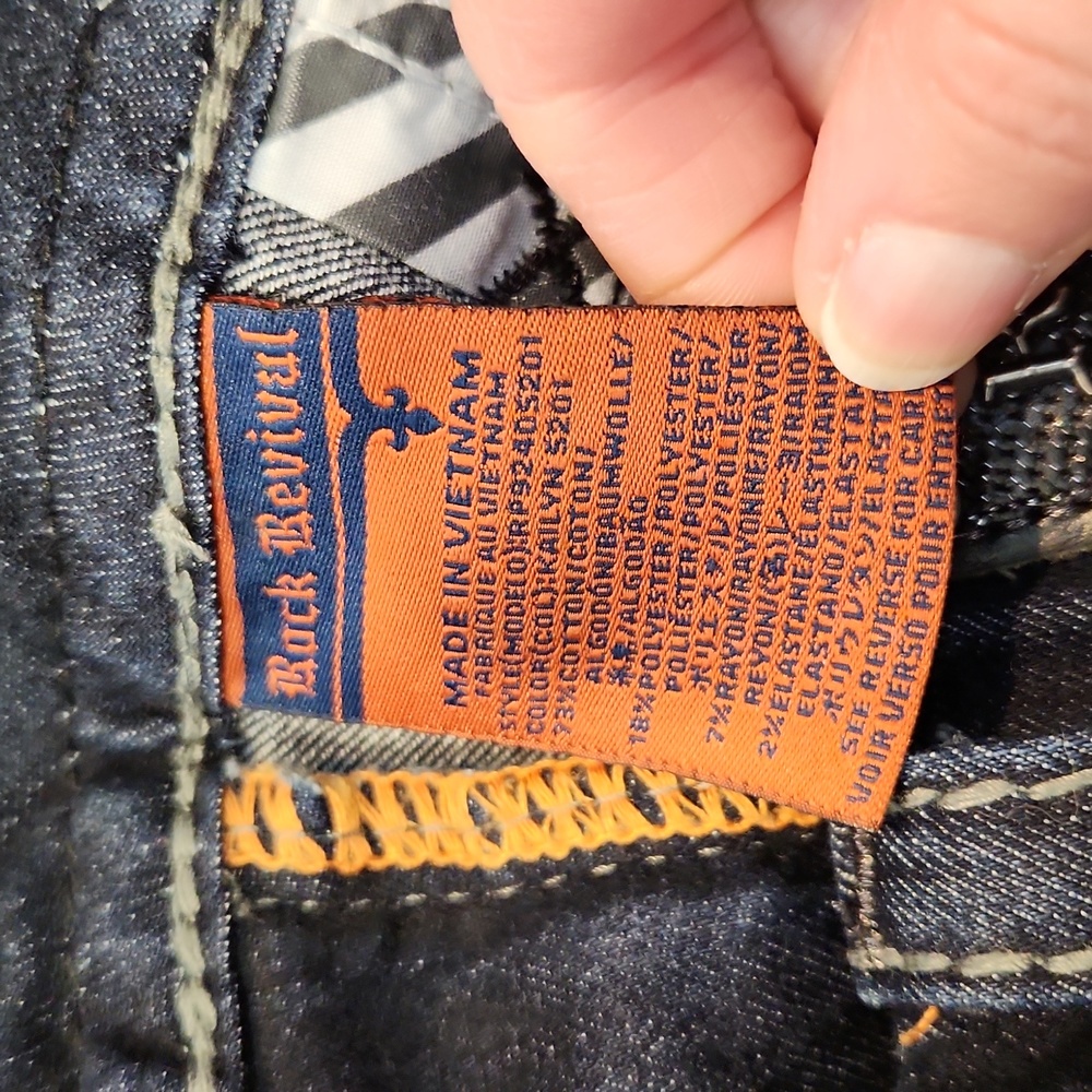 Rock Revival Dark Indigo Embellished Bootcut Jeans - Picture 15 of 16